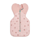 Love to Dream Swaddle Up™ Warm 2.5 TOG in Little Dreamer Dusty Pink, a snug swaddle for babies with a soft fabric and fire label detail.