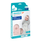 Love to Dream Swaddle Up™ Warm 2.5 TOG in Little Dreamer Dusty Pink, showcasing the cozy swaddle with easy-to-use design.