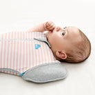 Love to Dream Swaddle Up™ Transition Bag 1.0 TOG in dusty pink, showing a cozy baby sleep sack with zipper and soft fabric.