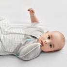 Love to Dream Swaddle Up Transition Bag Warm 2.5 TOG in white, designed for safe, comfortable baby sleep with adjustable fit.