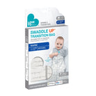 Love to Dream Swaddle Up Transition Bag in warm white 2.5 TOG with a zipper and sleeveless design, suitable for infant sleep.