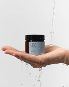 Oria Skin Overnight Firming Cream jar, 65g, with smooth skincare texture and elegant packaging.