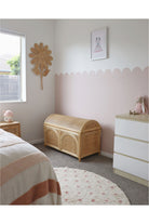 Large INKAH Rattan toy chest by Inkah Limited with woven rattan design, spacious storage for children's toys.
