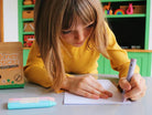 Honeysticks Beeswax Crayons Pastel Jumbos in a set, showing soft pastel colors and large, easy-to-hold crayon sticks for children
