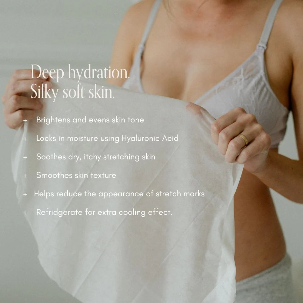 Pure Mama Belly Hydration Mask for women care, showing the 50ml jar with nourishing formula for stretchmarks and skin hydration.
