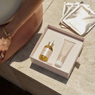 Pure Mama Belly Spa Kit for women, includes oil, scrub, and mask for pregnancy skin care and relaxation.