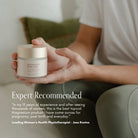 Pure Mama Magnesium Body Rub for women, 120ml, showing the container with soothing ingredients for sleep support and muscle relaxation.