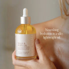 Pure Mama Belly & Body Oil in 145ml bottle, natural women care product for stretch mark prevention and skin firming.
