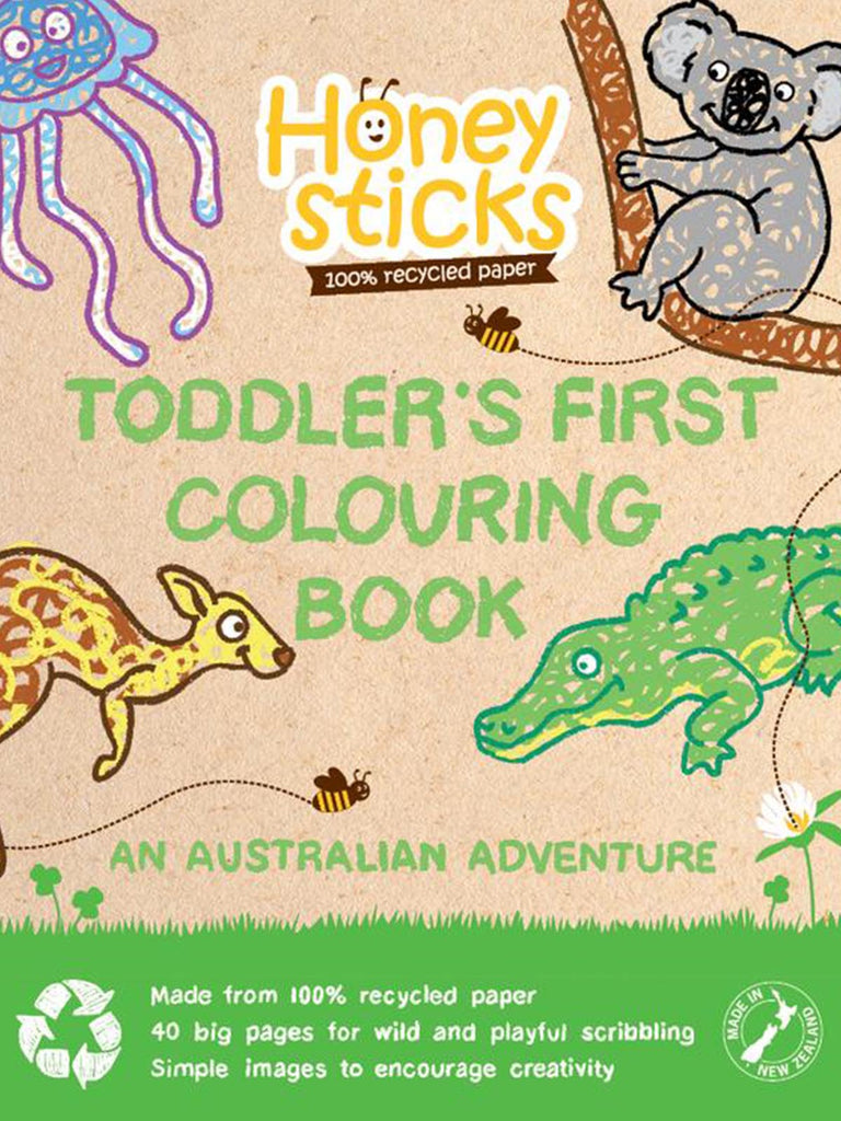 Honeysticks Australian Adventure Colouring Book for Toddlers