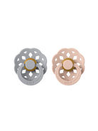 BIBS boheme pacifier cloud and blush. baby dummy