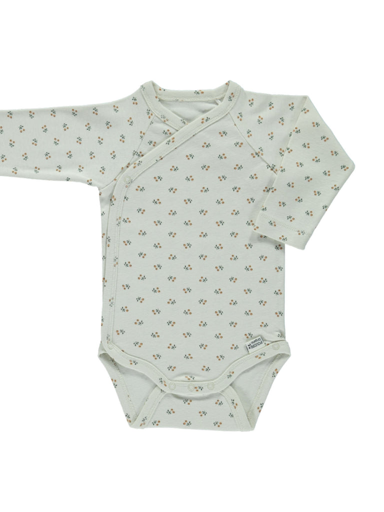 Poudre Organic crossover baby bodysuit indian tan