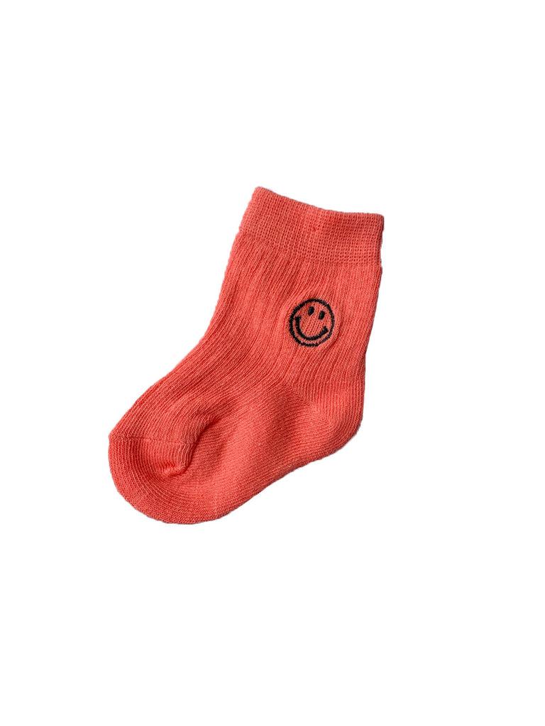 Tiny Trove Face Sock Coral