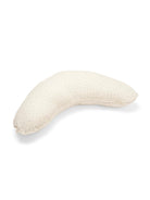 Konges Slojd Kapok nursing pillow cover in lemon yellow with soft fabric and subtle stitching details.