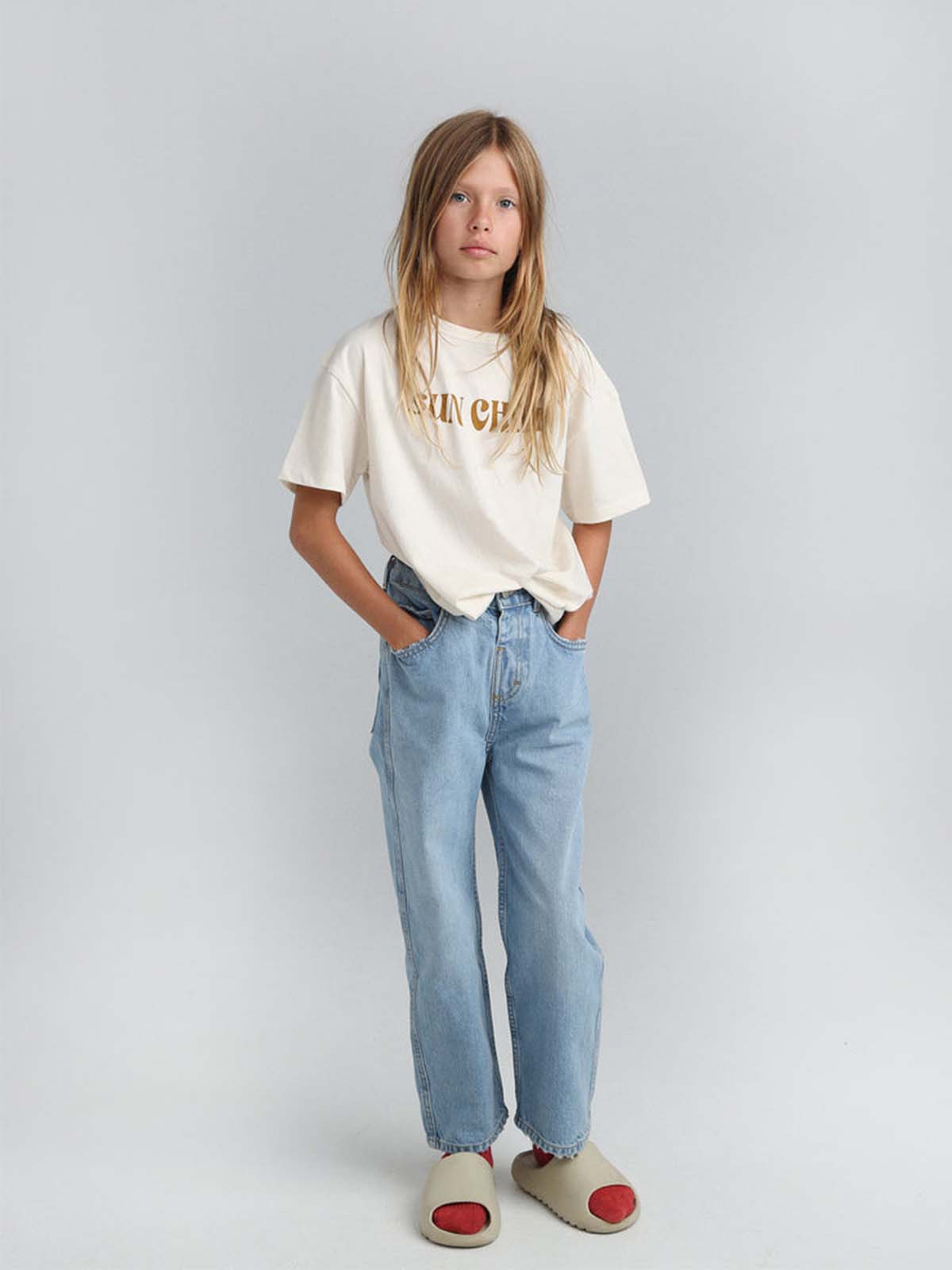 Light-wash Summer and Storm 80 Denim Jean, casual fit with classic five-pocket design, made from durable denim fabric.