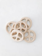 Lion + Lamb Eco Wooden Peach Teether