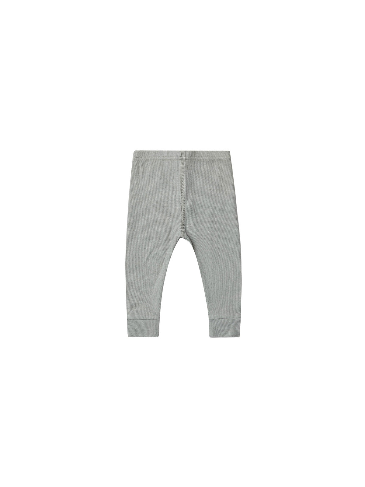 Quincy Mae ribbed sky blue leggings for babies, soft and stretchy bottoms with ribbed texture perfect for comfortable wear