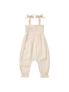 Rylee + Cru Sawyer shell check jumpsuit for kids, featuring a stylish checkered pattern and comfortable fit.