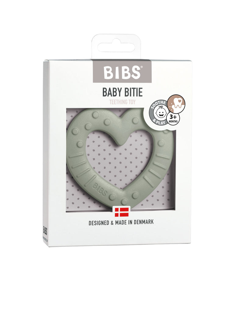 BIBS Baby Bitie Heart Sage