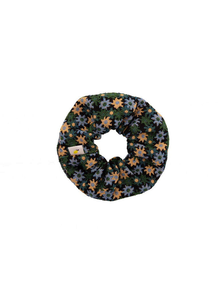 Sticky Lemon Girls Scrunchie Flower Field Green