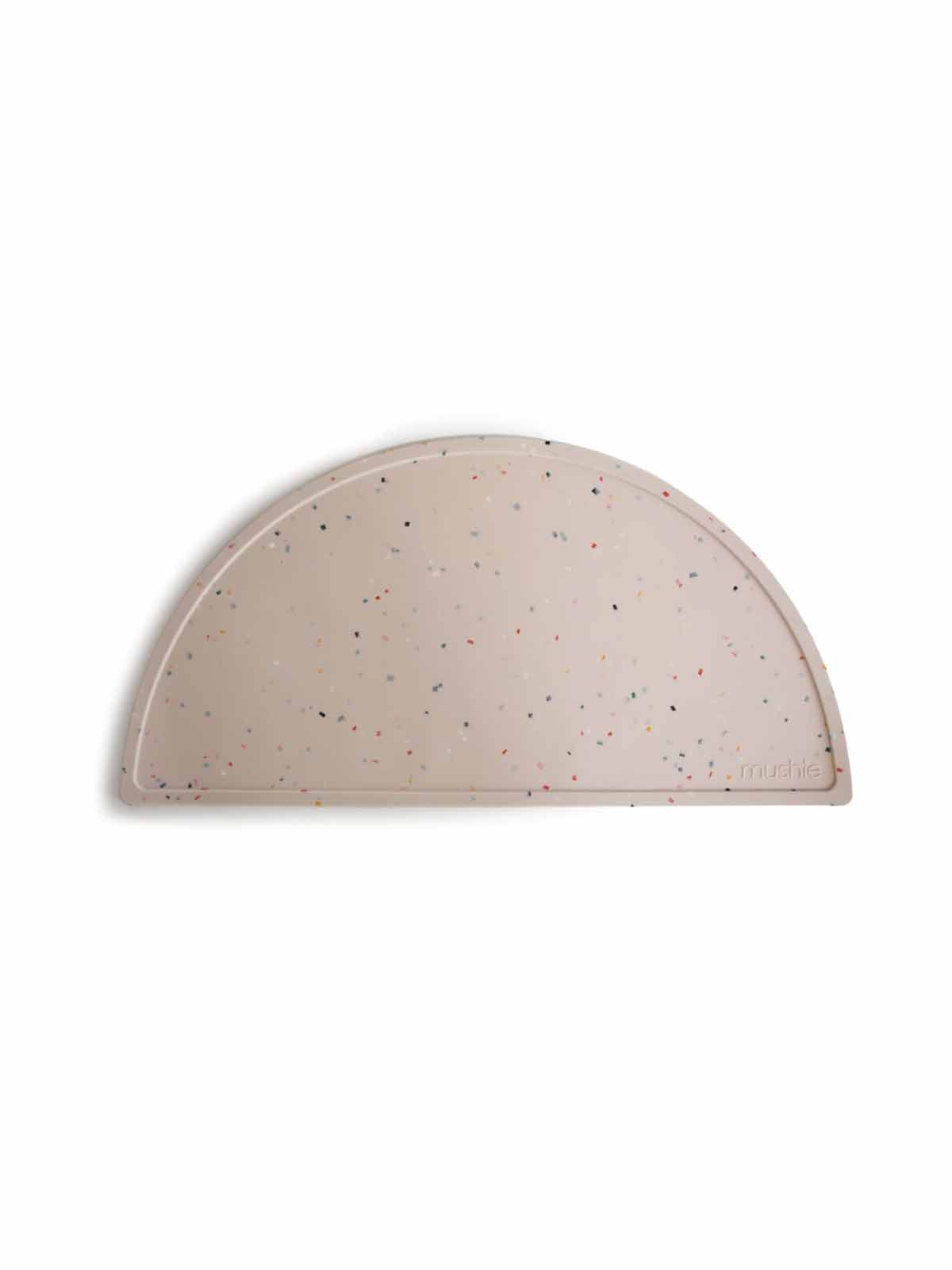 Mushie silicone placemat. kids place mat vanilla confetti