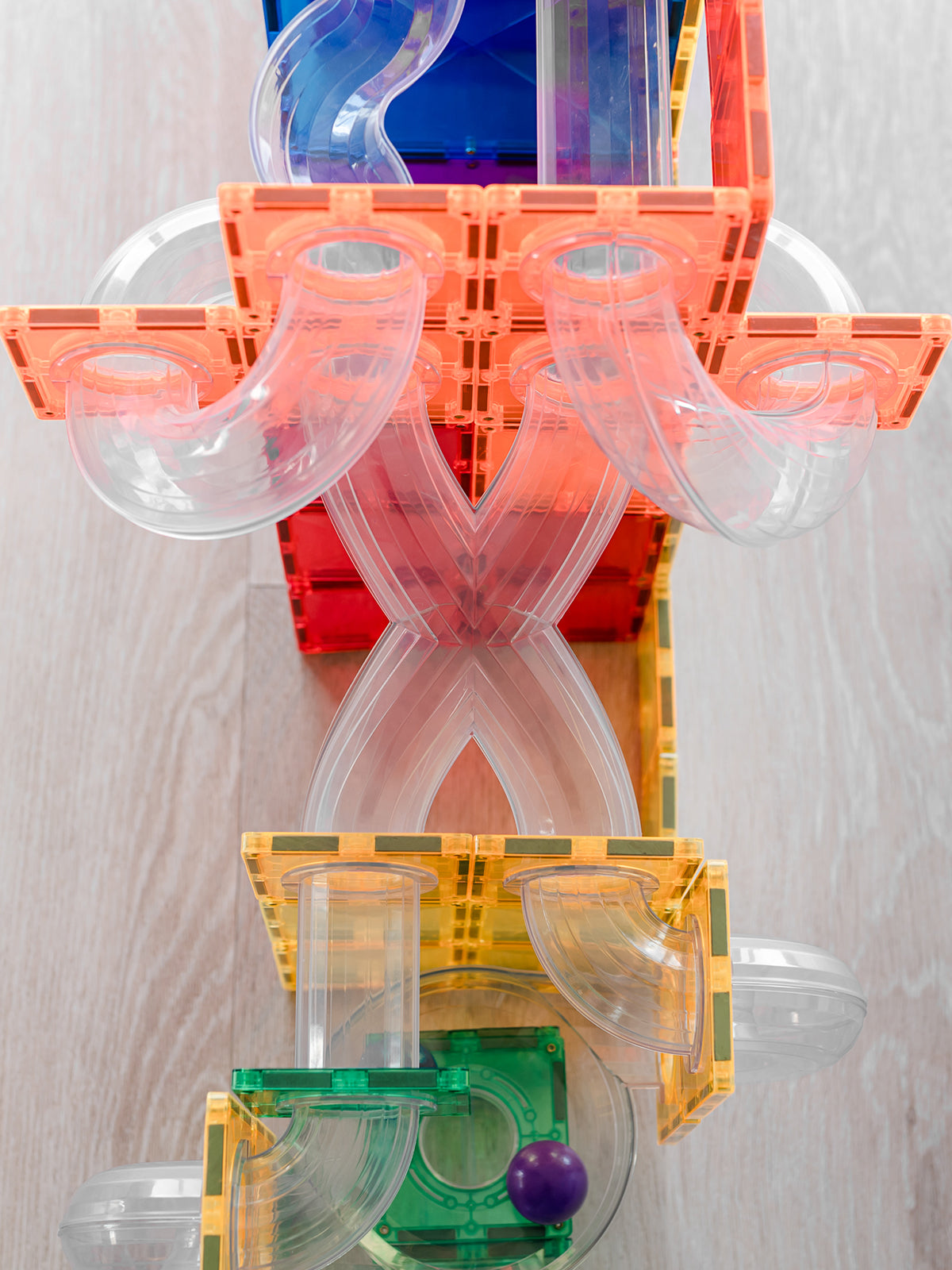 Rainbow Ball Run Expansion Pack 66pc Little Bambinos NZ