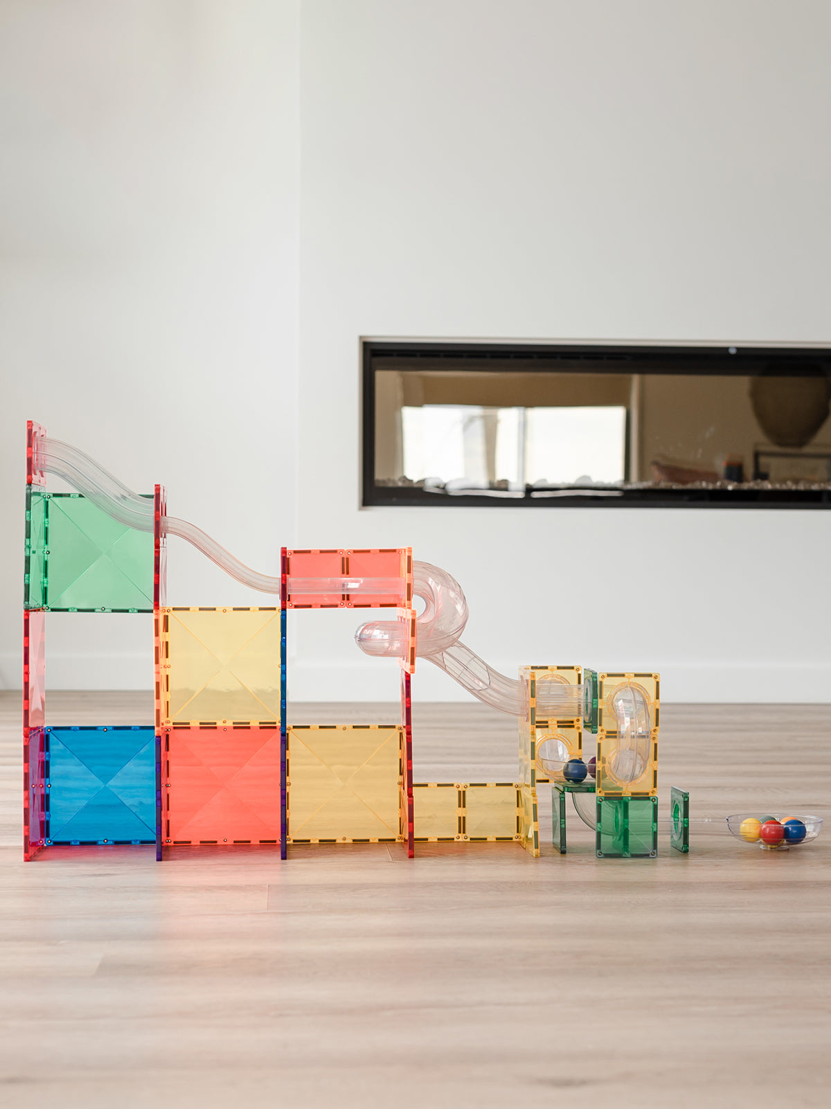 Rainbow Ball Run Expansion Pack 66pc Little Bambinos NZ